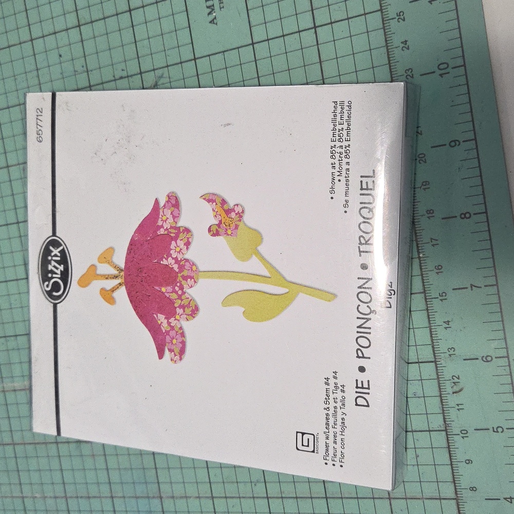 Sizzix Bigz Flower w/Leaves & Stem #4 Die Set